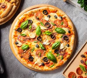 Mexican Mushroom & Chicken Mania Pizza [9 Inches] 