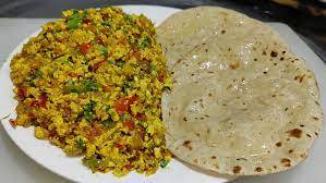 Egg Bhurji With Tawa Roti