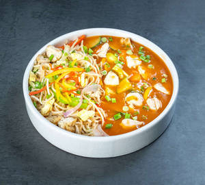 Chicken Hot Garlic Sauce + Chicken Noodles