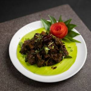 Mutton Liver Milagu Varuval  
