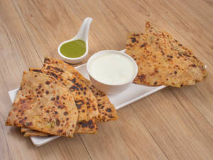 2 Aloo Paratha with Curd