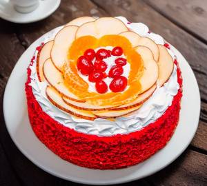 Red Velver Fruity Cake