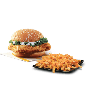McSpicy Chicken Burger + Mexican Cheese Fries