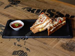 Cheese And Corn Club Sandwich