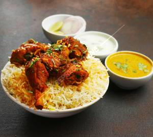 Chicken fried piece biryani