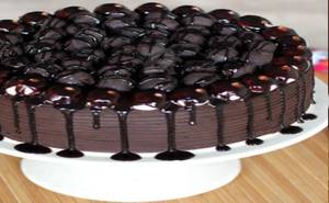 Eggless Fudge Browine Cake