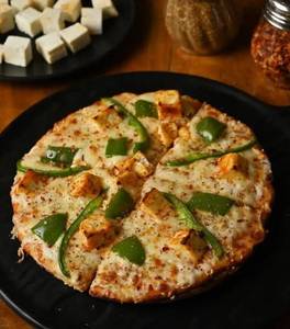 Capsicum Paneer Pizza (medium 6 Slice)