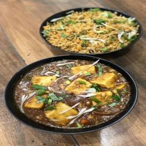 Fusion Paneer Curry With Rice