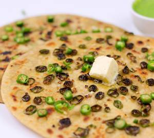 Green chilli paratha