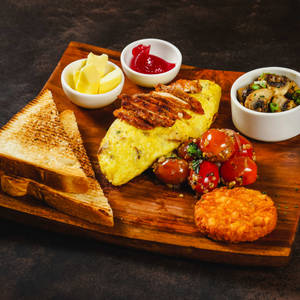 Grilled Chicken Omelette