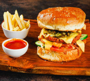 Veg Loaded Cheese Burger