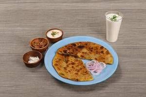 2 Butter Onion Paratha & Masala Buttermilk