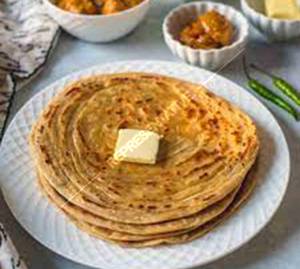 Lachha paratha butter