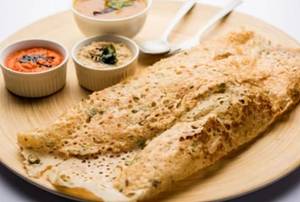 Masala Rava Dosa(Served With 2Chutneys+Sambar)