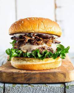 Mushroom Cheese Burger