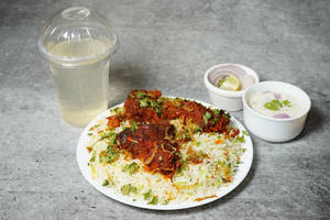 Chicken Tandoori Biryani With Lemonade