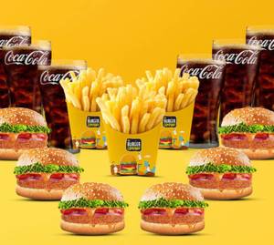 6 Tandoori Chicken Burger + 3 Salted Fries + 6 Pepsi (250Ml)