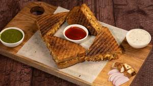 Bhurji In Between Grilled Sandwich