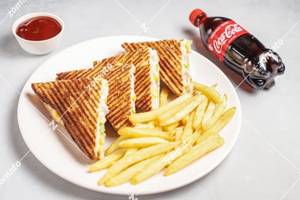 Choice Of Sandwich + French Fries(mini) + Soft Drink (300 Ml) Combo.