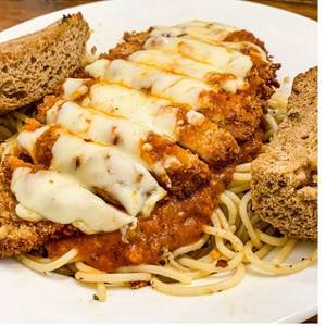 Parmesan Chicken Spaghetti