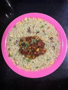 Irani Rice With Honey Chicken