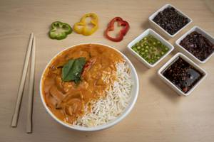 Veg Red Thai Curry With Rice
