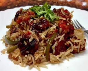 Veg Manchurian Fried Rice 