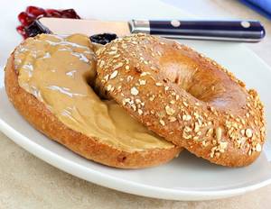 Peanut Butter Bagel Sandwich