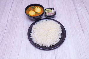Egg Curry With Rice