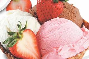 Strawberry gold ice cream scoop                                                                                                                                