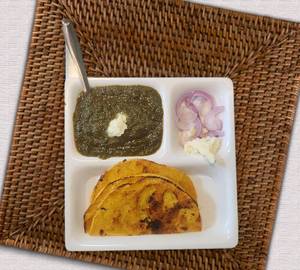 Saag makka roti