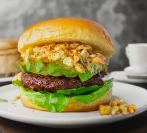 Veg bbq corn burger