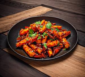 Honey chilli potato