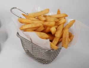 Salted french fries.