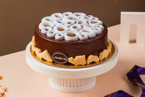 Eggless Chocolate Butterscotch Cake (700 gms)