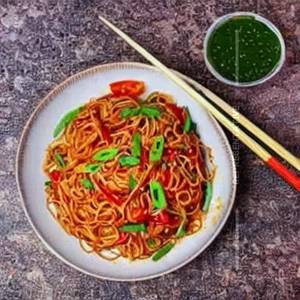 Veg Honey Chilli Flat Noodles