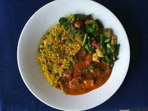 Paneer Stew Bowl With Herb Brown Rice