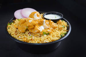 Malai Chicken Zafrani Berry Pulao
