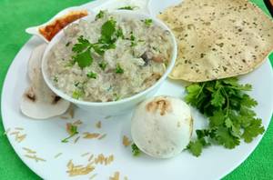Creamy Mushroom Khichdi