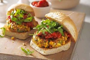 Masala Corn Burger
