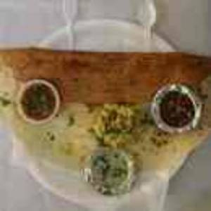 Garlic Onion Masala Dosa