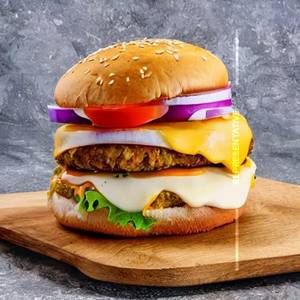 Egg Poss Burger With French Fry