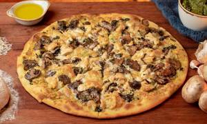 Pesto Pollo E Funghi Pizza (Pesto Chicken) [12 Inch]