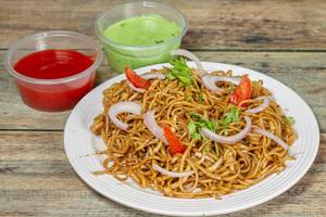 Veg Chowmein With French Fries