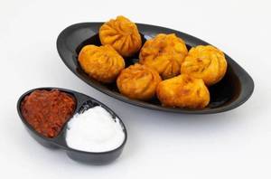 Veg Fried Momos With Cheese Dip