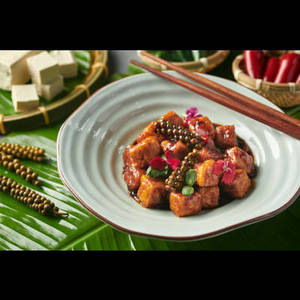 Stir Fried Tofu With Fresh Peppercorn