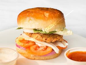 Veg Paneer Tikki Burger