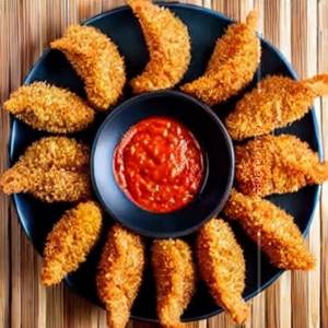 Veg Fried Cheese Peri Peri Momos [ 5 pieces ]