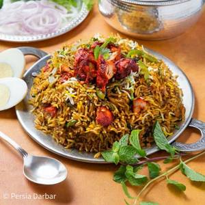 Chicken Tikka Tawa Pulao (5 Pieces)