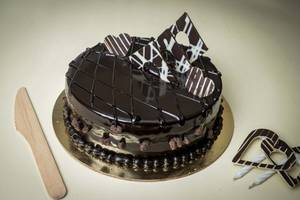 Choco Nuts Cake [ Eggless]